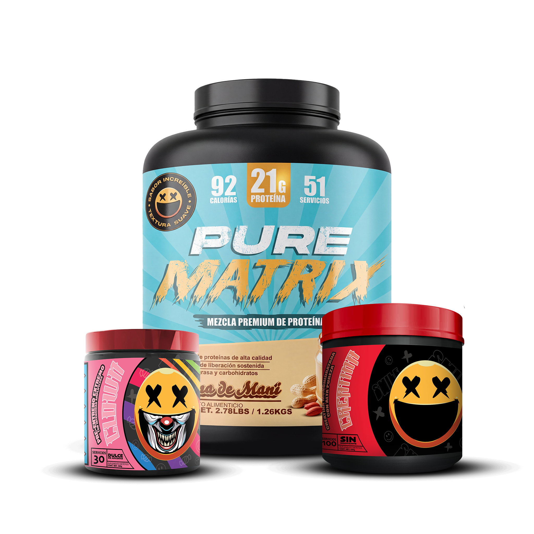 PURE MATRIX 2.78lbs / CREATINA 100s / CLOWN