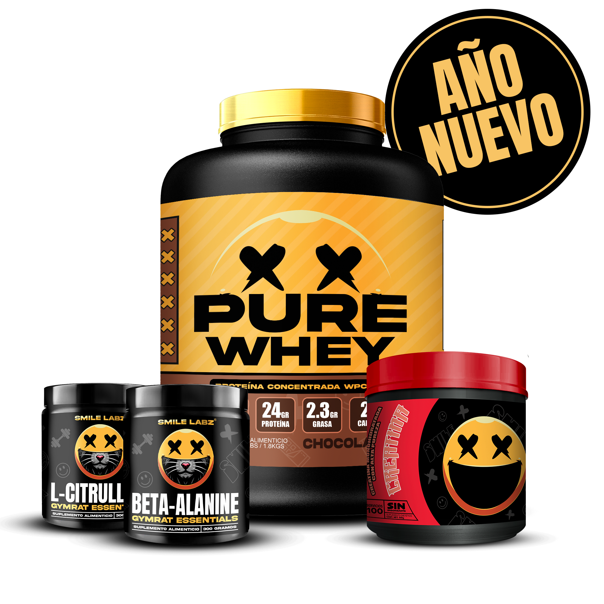 PURE WHEY 4lbs / CREATINA 100s / BETA-ALANINE / L-CITRULLINE