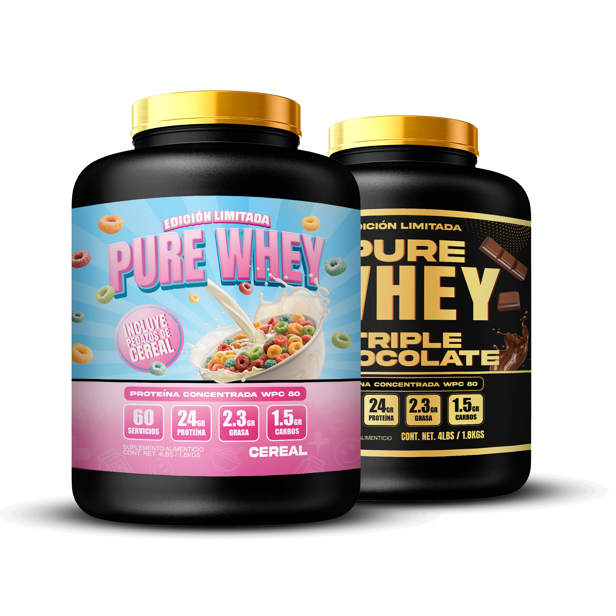 DOS PURE WHEY 4lbs // Cereal & Triple Chocolate