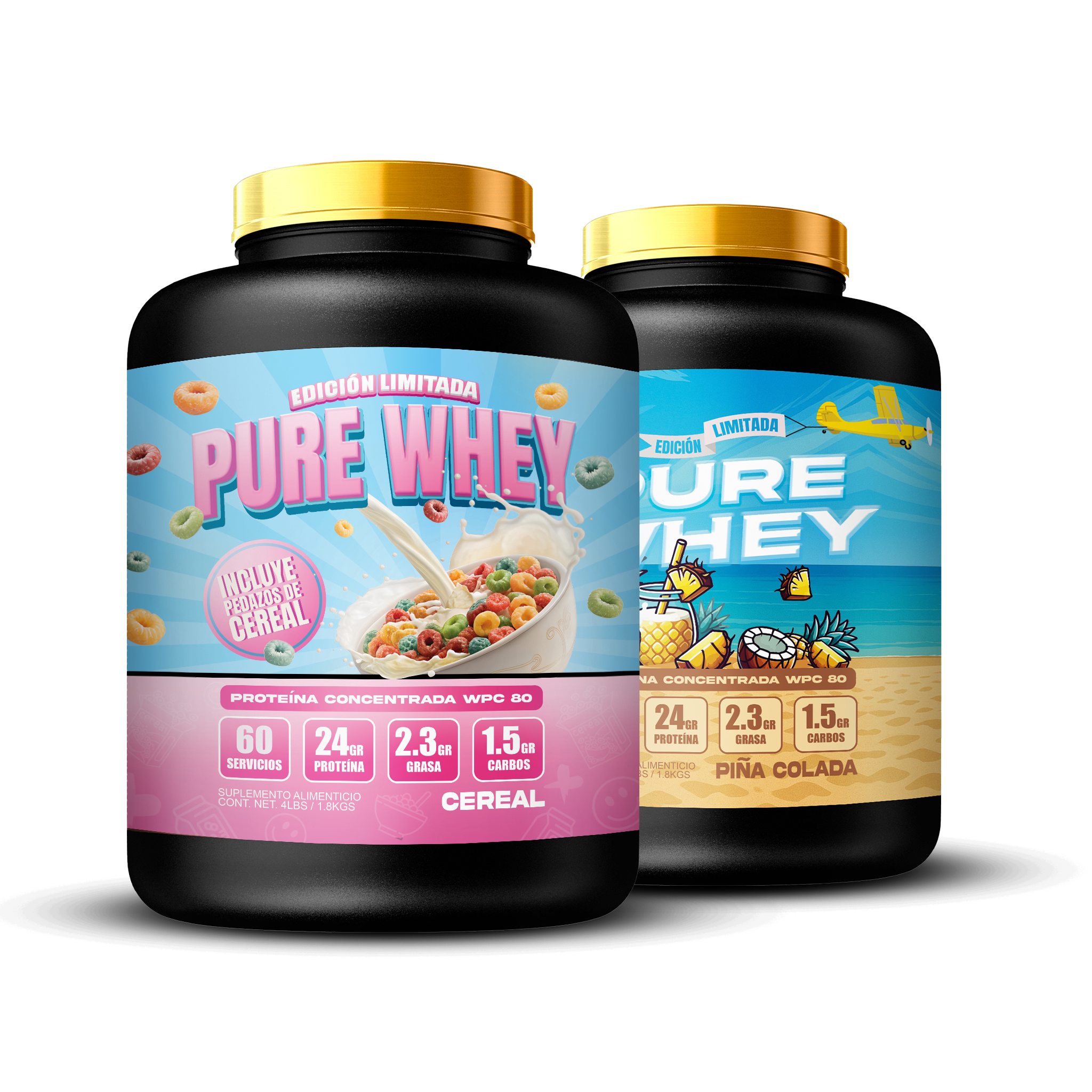 DOS PURE WHEY 4lba // Cereal & Piña Colada