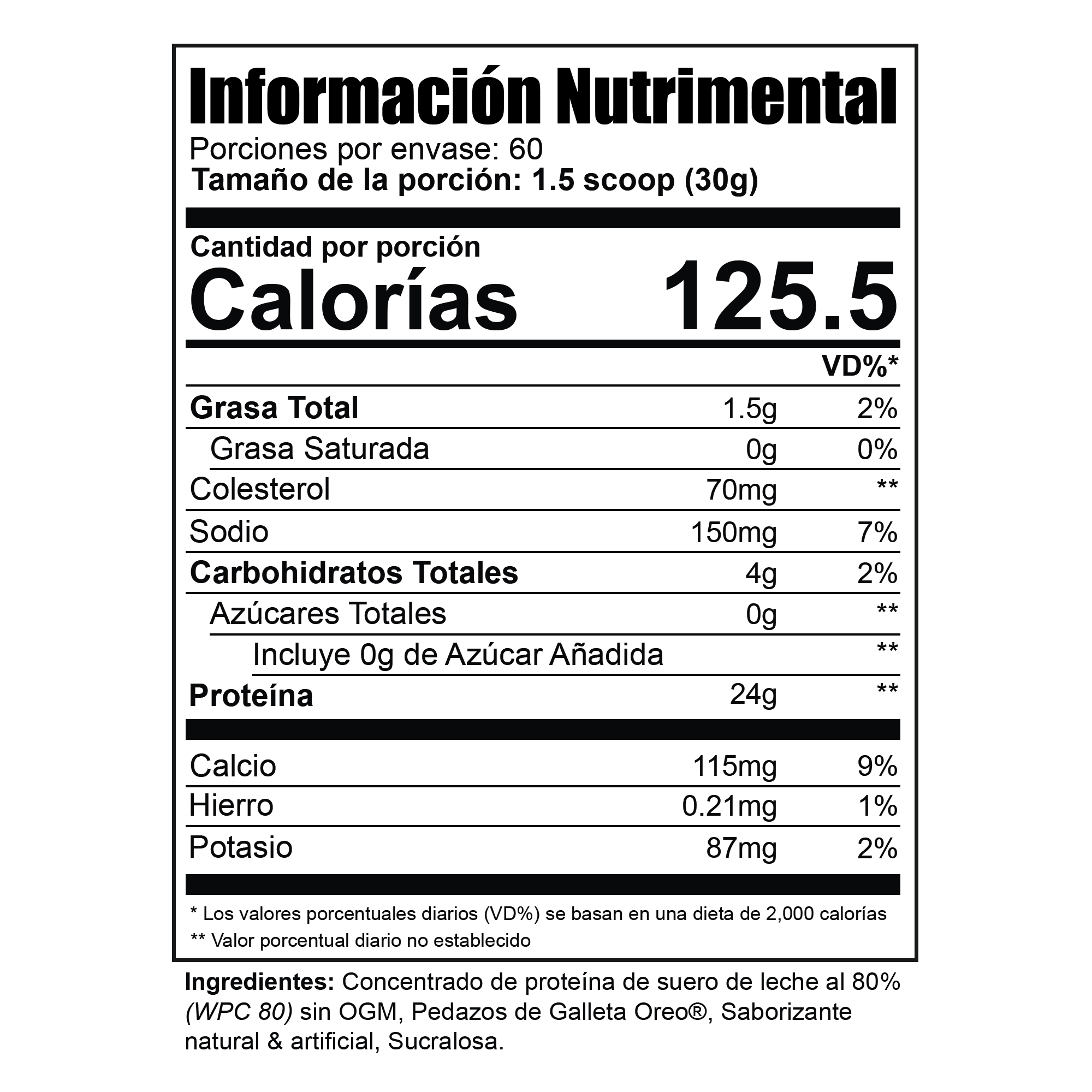 PURE WHEY 4lbs / Galletas con Crema