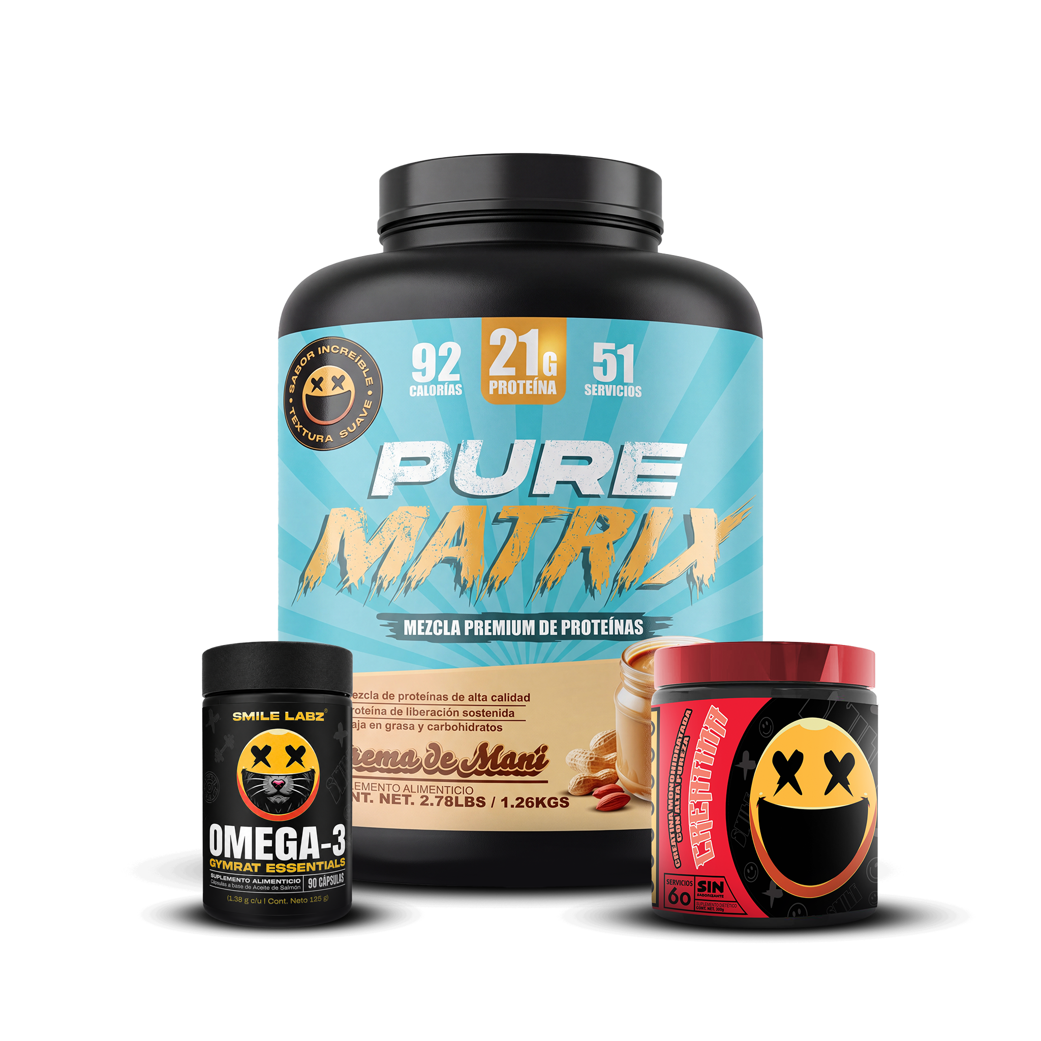 PURE MATRIX 2.78lbs / CREATINA 60s / OMEGA-3