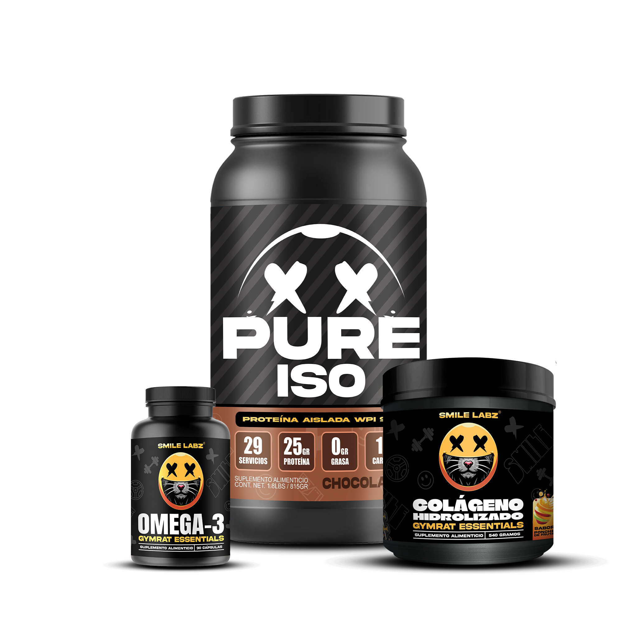 PURE ISO 1.8lbs / Omega-3 / Colágeno Hidrolizado