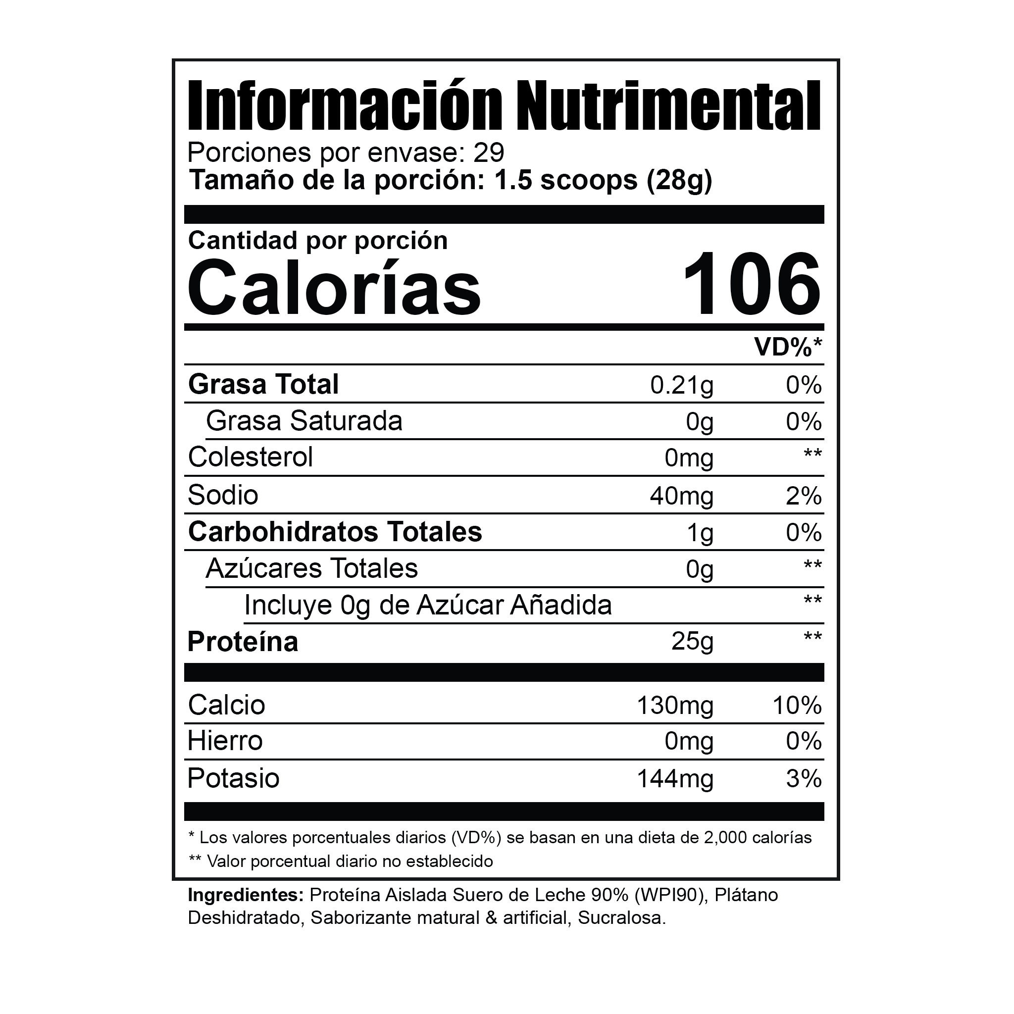 PURE ISO 1.8lbs // Plátano