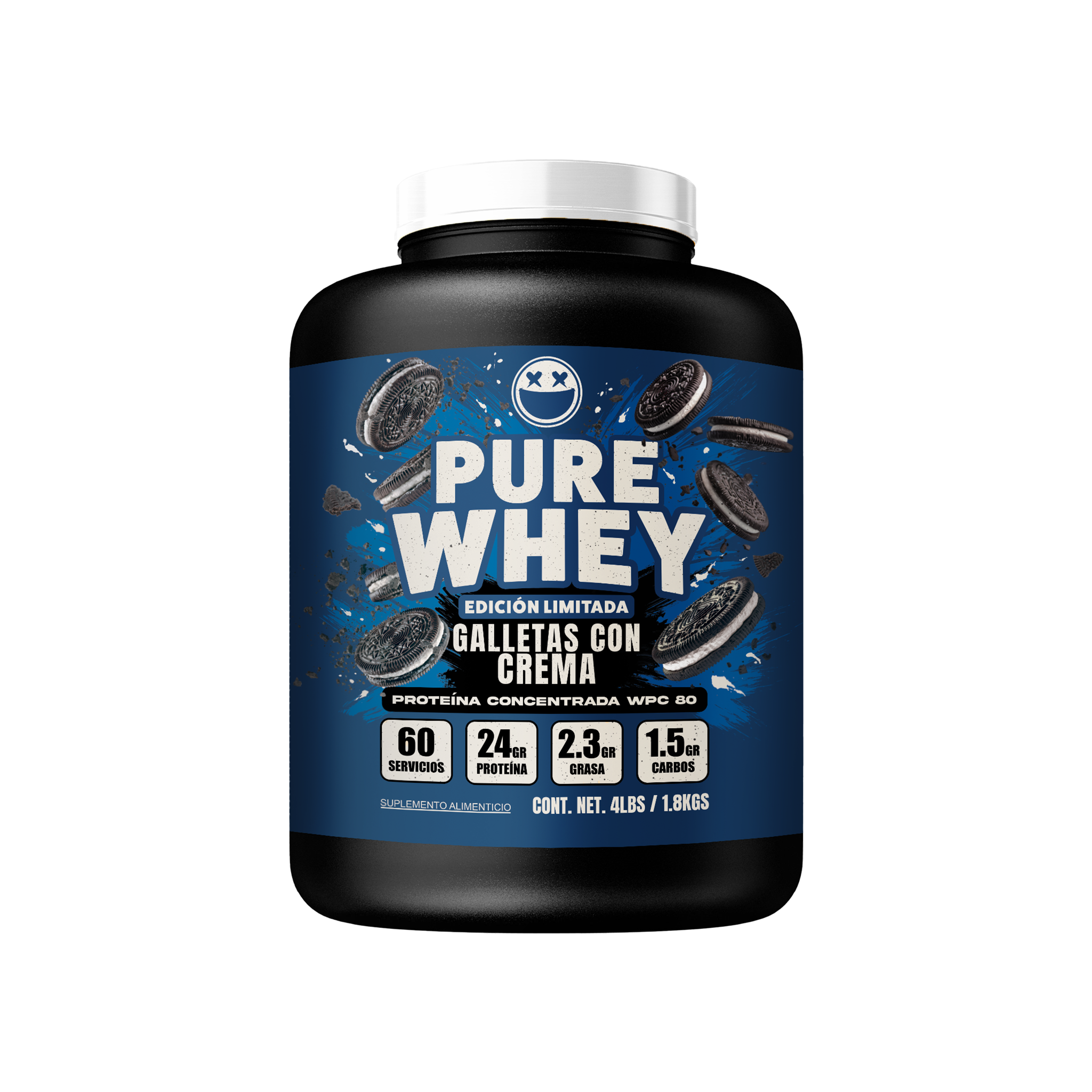 PURE WHEY 4lbs / Galletas con Crema