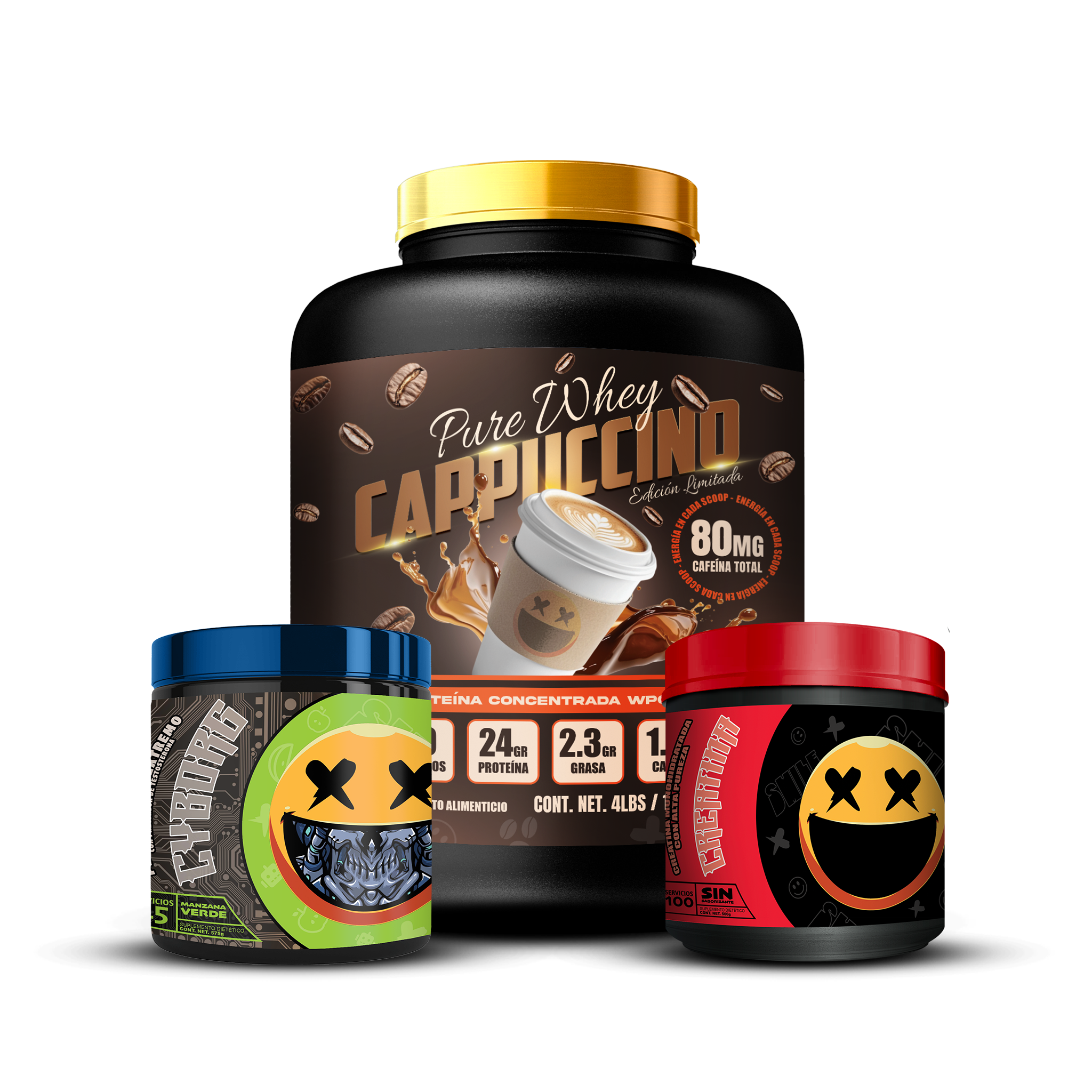 PURE WHEY 4lbs / CREATINA 100s / CYBORG