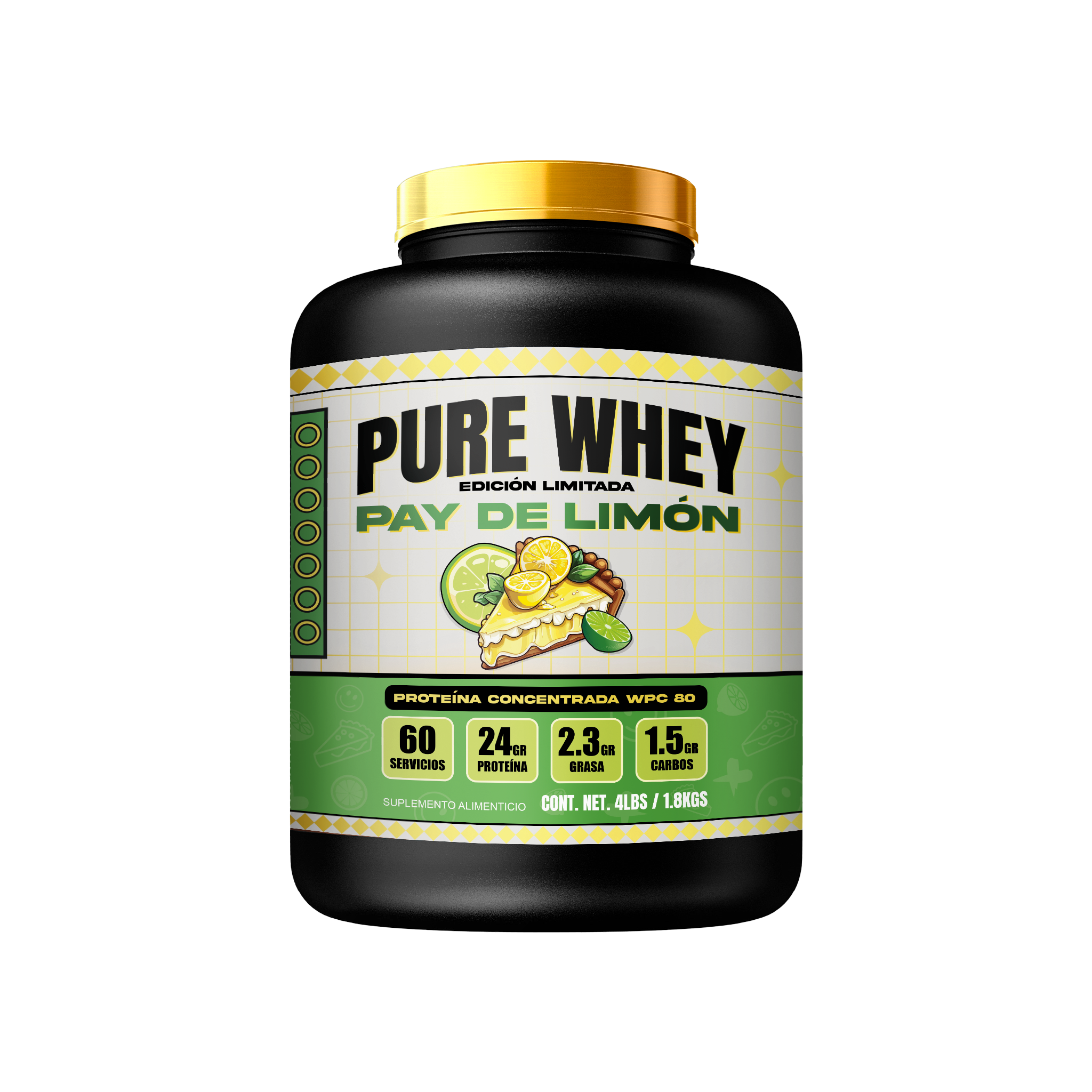 PURE WHEY 4lbs // Pay de Limón