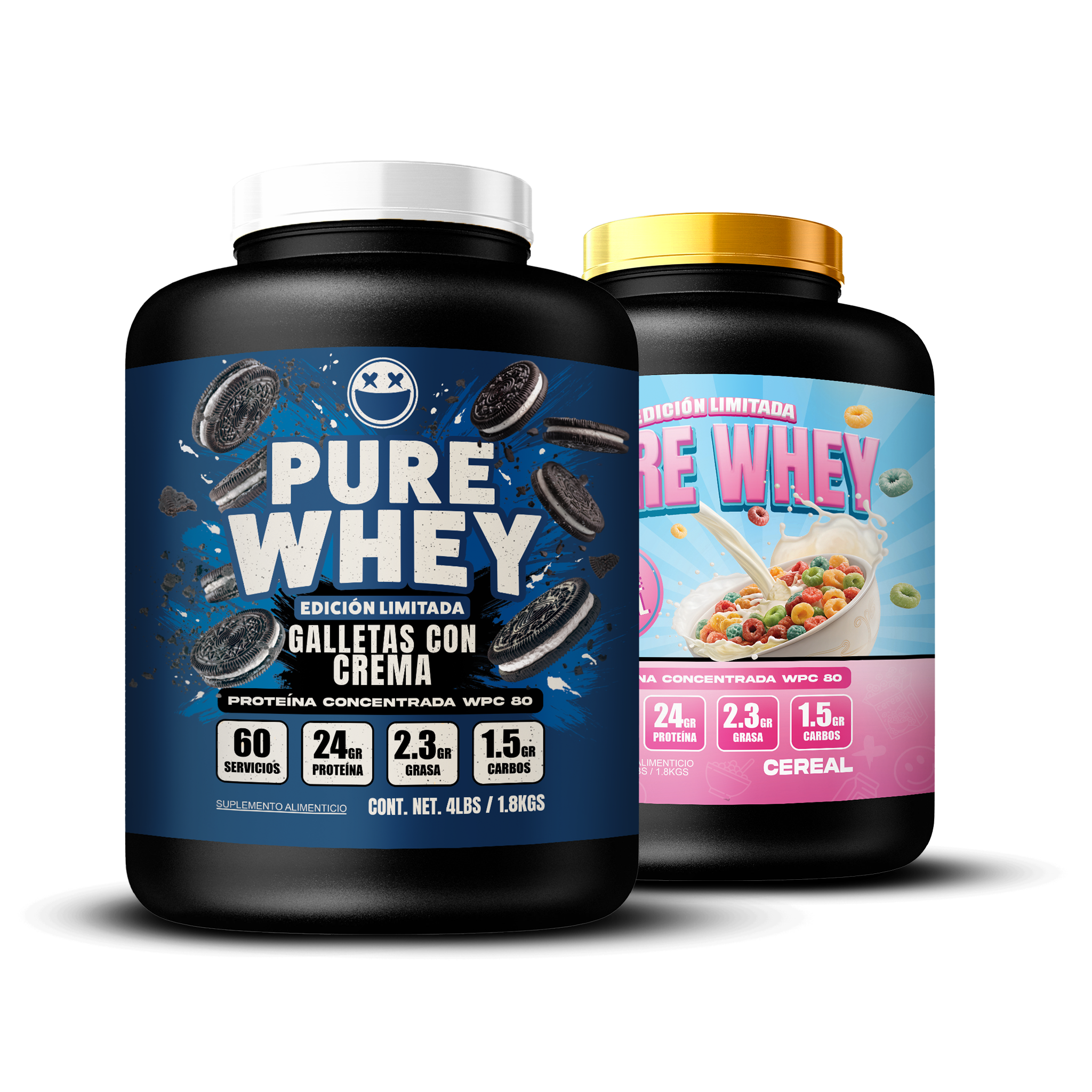 DOS PURE WHEY 4lbs // Galletas con Crema & Cereal