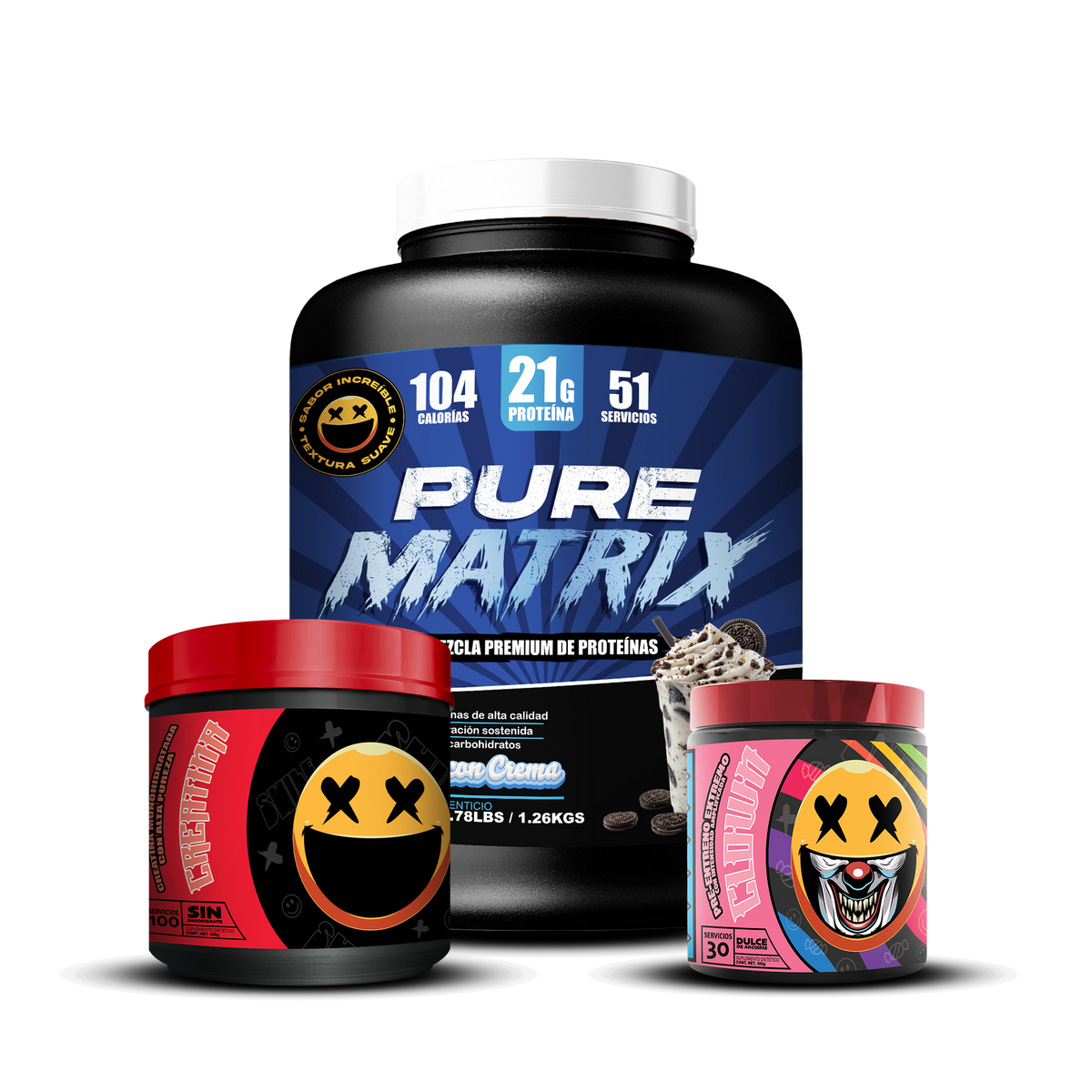 PURE MATRIX 2.78lbs / CREATINA 100s / CLOWN