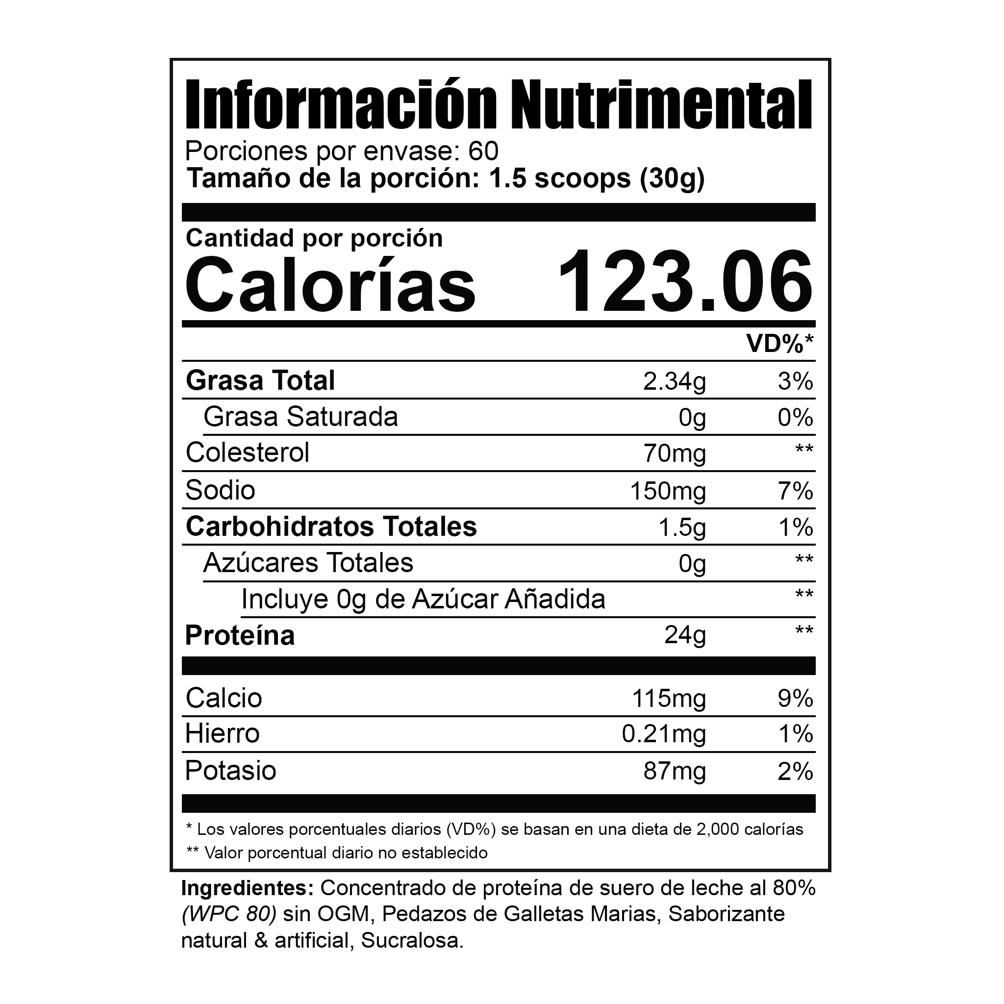 PURE WHEY 4lbs // Galletas Maria